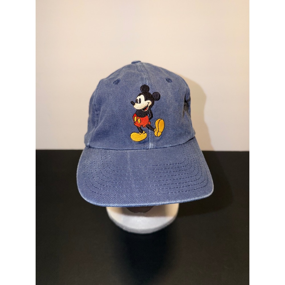 Disney Mickey Mouse Baseball Hat Blue Goofy's Hat Co Walt Disney World Vintage